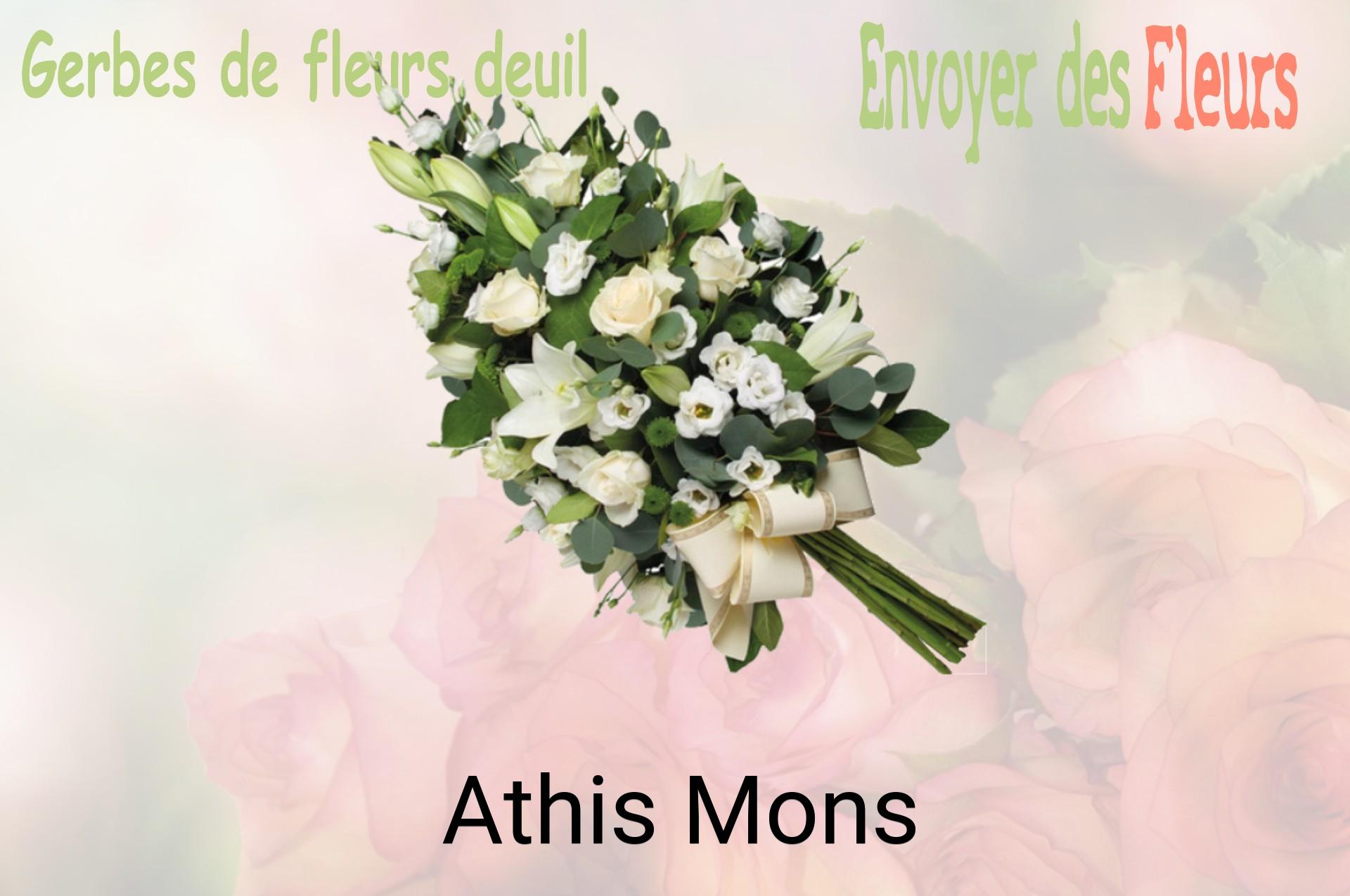 Gerbe de fleurs de deuil livrée à Athis-Mons